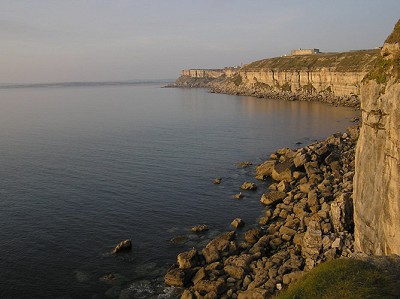 Late in the day looking out over Wallsend and Blacknor cliffs on the west coast of Portland
  © Phil M