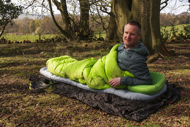 It's a thick, comfy mat and a roomy, versatile sleeping bag  © Dan Bailey