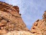 Crag Safinah Anti-Atlas route Scimiter Ridge VS climber Mick Nunwick 2014