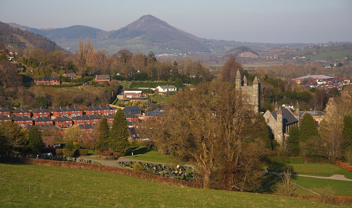 Moel y Golfa from Welshpool - a view of hills is the next best thing to a view from them  © Myrddyn Phillips