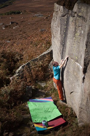 Ste Barker on the thin groove of Lay-By  © Rob Greenwood
