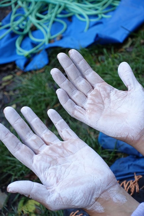 due to it being cream, not liquid, it's much easier to get an even spread across your whole hand  © Rob Greenwood - UKC
