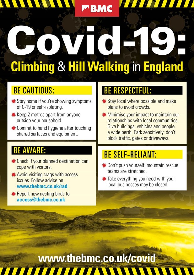 BMC guidelines for outdoor activities during COVID-19.  © BMC