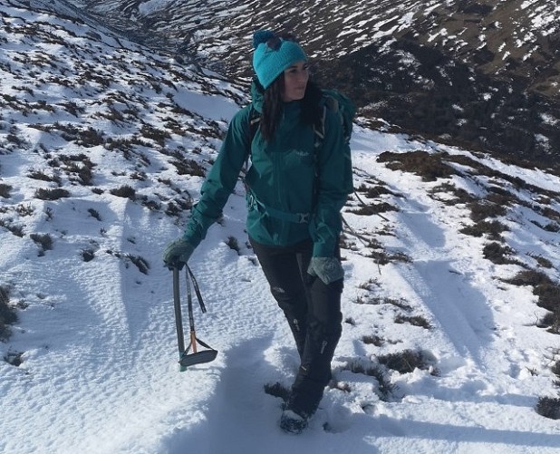 Finding the Paclite Plus fabric comfortably breathable on Carn Chuinneag  © Sarah Jane Douglas
