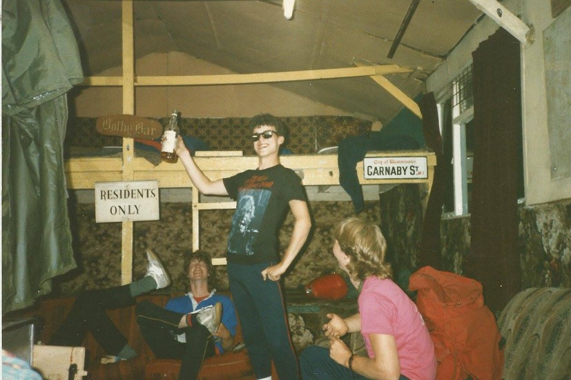 This photo was taken on a typical evening in the Carn Dearg Hut. I'm wearing 'The Return of the Living Dead' T-shirt.  © dr evil