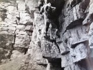 Old climbing photo, Leckhampton Hill