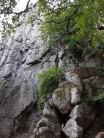 First belay of Route B / Bee Line