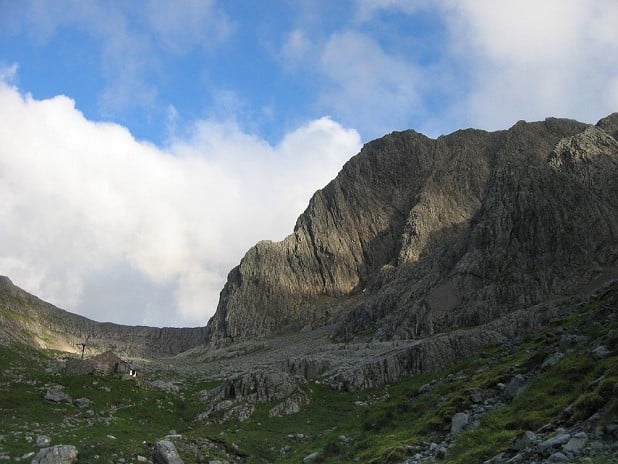 Ben Nevis in fine summer condition with the North East Buttress (VDiff), Observatory Buttress (VDiff) and Tower Ridge (Diff) in profile. Photo Stuartf  © stuartf