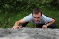 Not sure what the grimace was for, it's a nice climb!