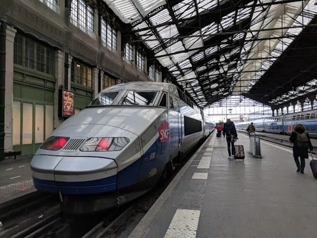 The TGV Duplex 9715 from Paris Gare de Lyon to Barcelona Sants  © Glyn Hudson