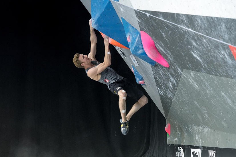 Competition stalwart Jakob Schubert took home Gold in week 1, and Bronze in week 2.  © Austria Climbing