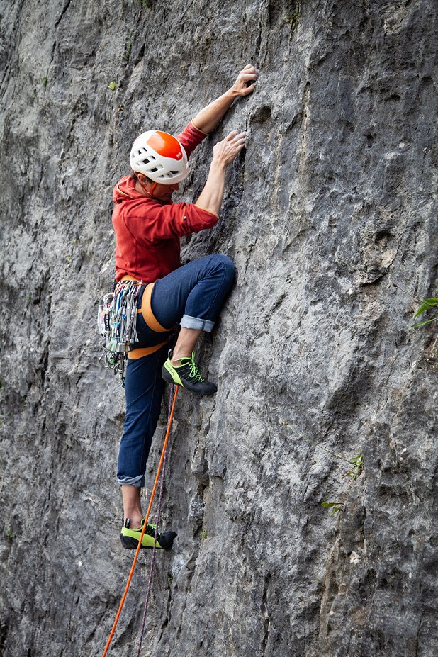 The concave shape of the forefoot also means that you get a bit of extra power whilst standing on edges  © UKC Gear