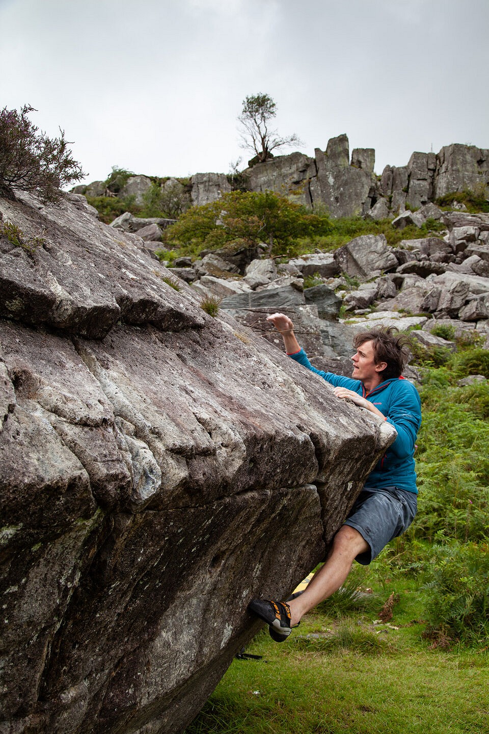 Rob Greenwood testing out the Boosters for a forthcoming UKC review  © UKC Gear