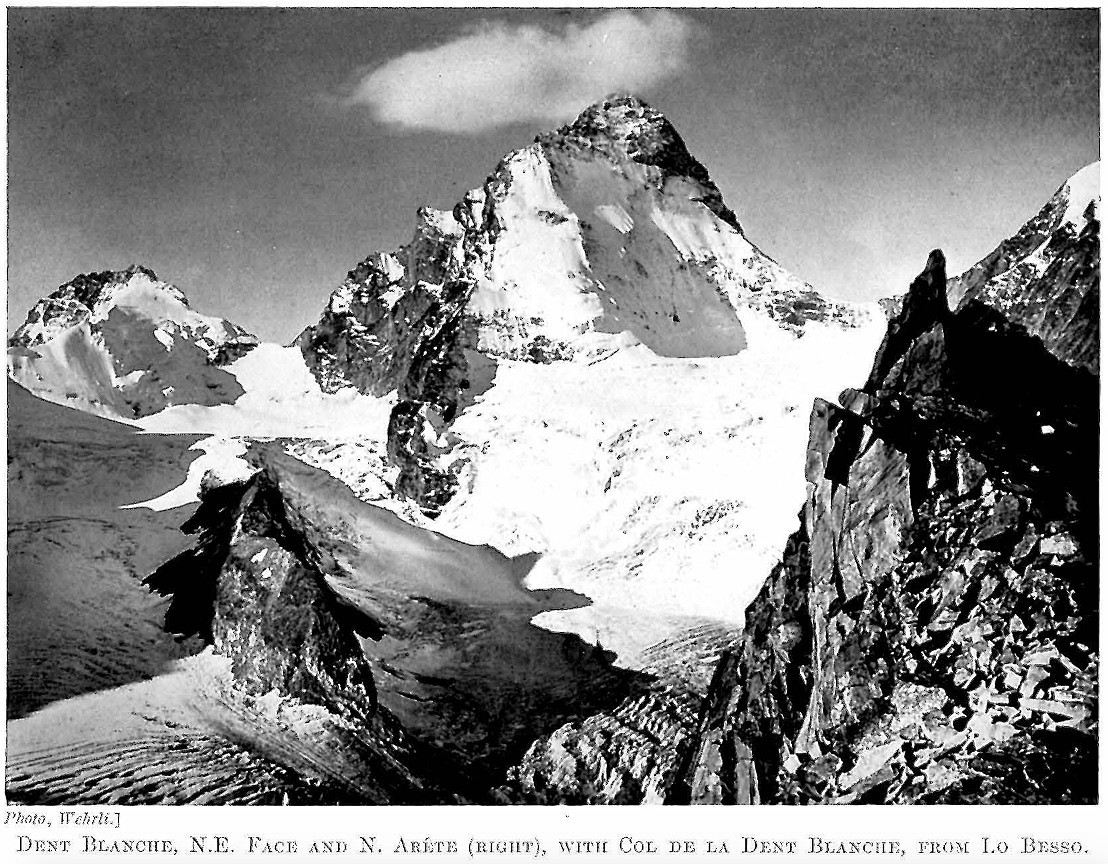 The North Ridge of the Dent Blanche was quite an undertaking at the time (and still is)  © Dorothy Pilley