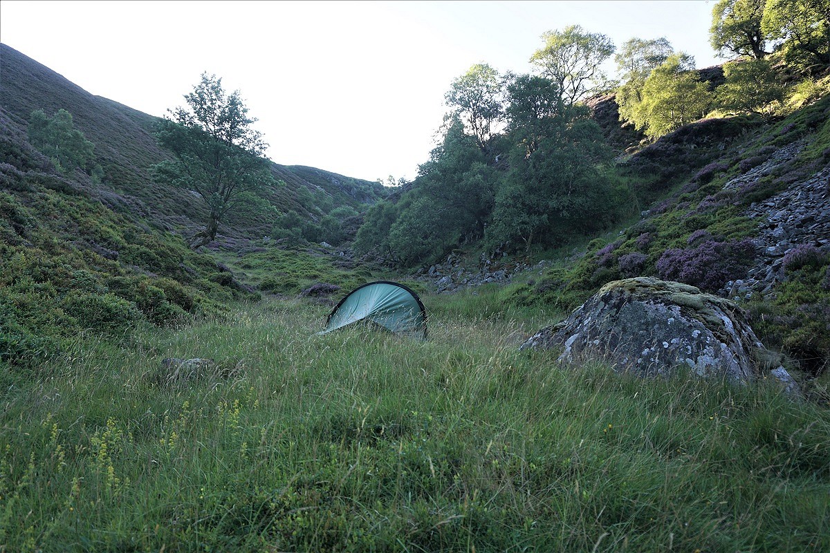 As it should be - a low impact camp in the Cairngorms...  © Neil Reid
