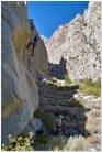 Andy Clarke on Grindulator (5.11b), Pratt's Crack Canyon, near Bishop, Eastern Sierra, California