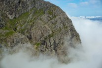 Climbing out of the clouds, Ben Nevis