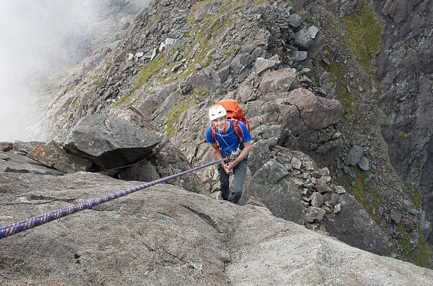 You don't have to do the abseil, but it does add a certain Alpine something to the day   © Dan Bailey