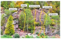 4 new routes on Shakemantle Quarry Lower Lift