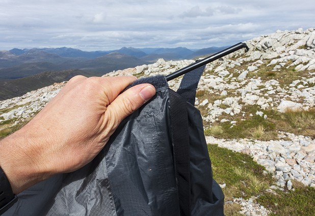 Slide the plastic pole into the sleeve and you're basically done - simples!  © Dan Bailey