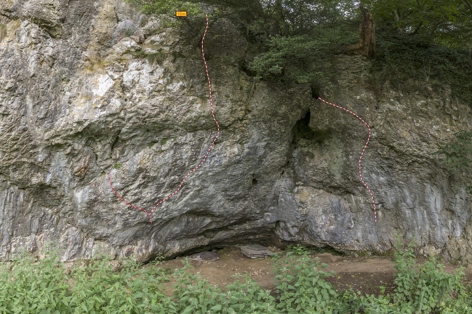 From left to right: Dandelion Mind (8B), Bewilderness (8B+) and Badger Badger Badger (8A)  © Rockfax