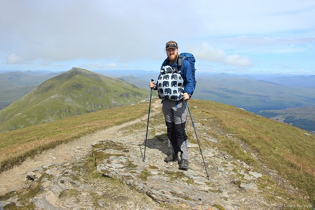 On Stob Binnein, our first Munro with a baby  © Laura Karpyte