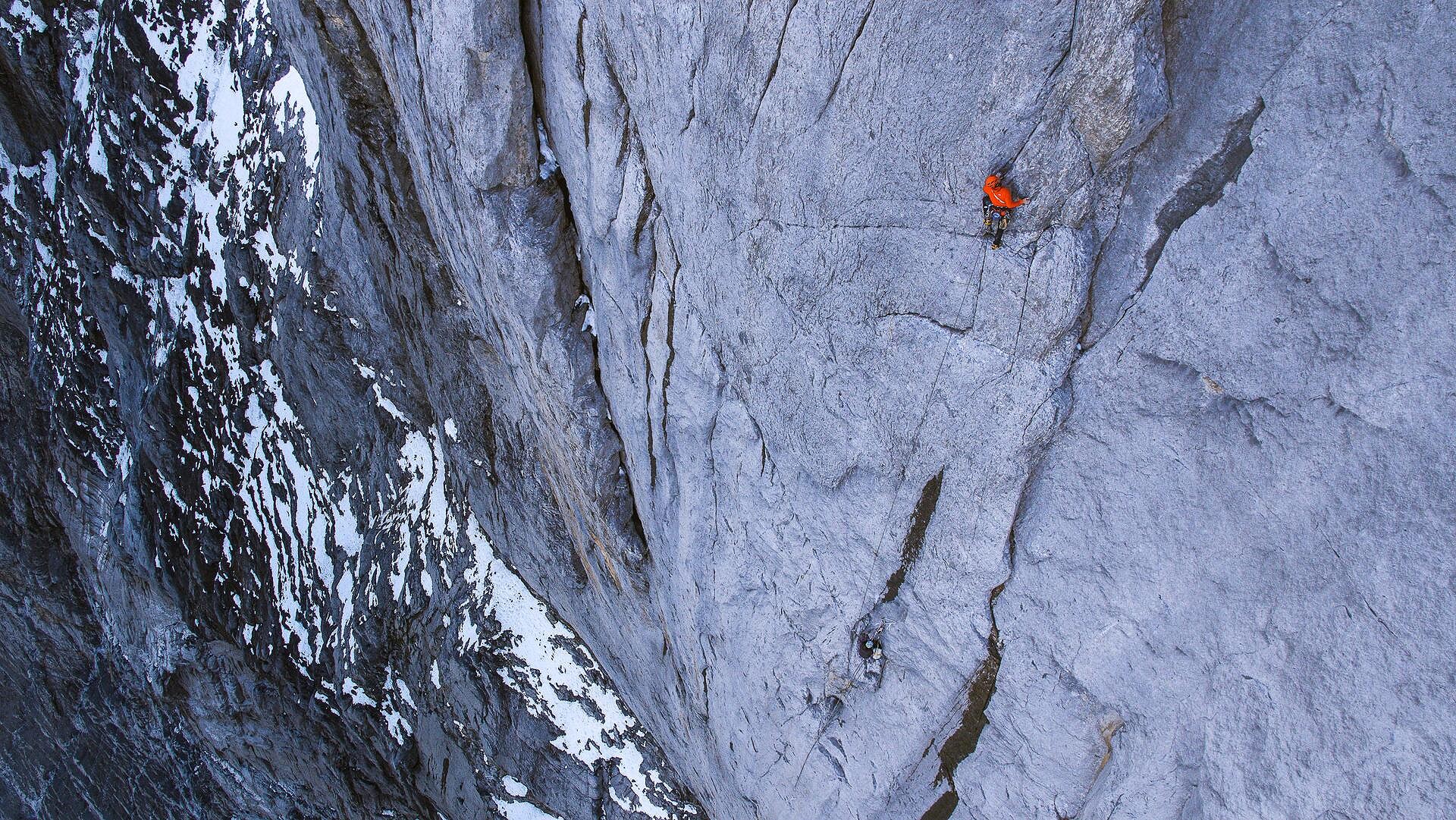 Jacopo on pitch 22 (7a+)  © Alpsolut Pictures