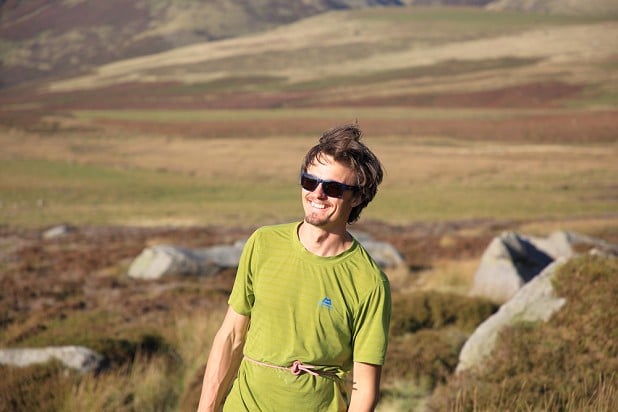 The Julbo Shield in use on a sunny autumn evening up on the Moors...  © Mike Hutton