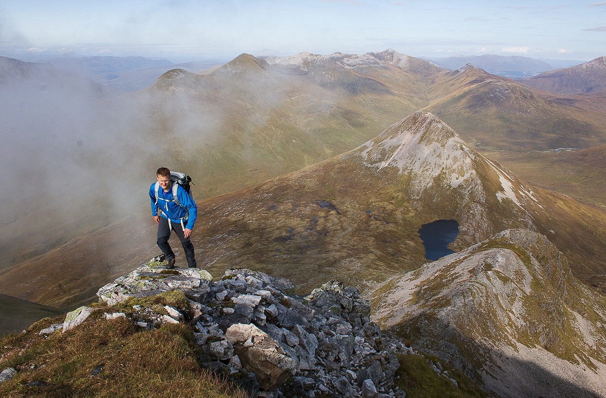 Appreciating the breathability on the Northeast Ridge of Binnein Mor  © Dan Bailey
