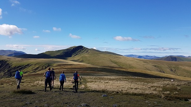 Striding out towards Blencathra from Bowscale Fell  © Rosie Robson