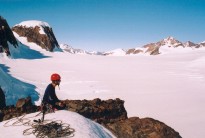 Matt on summit of a peak in East Greenland