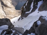First pitch of the couloir proper