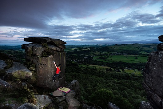 Blue Hour sessions at Curbar Edge   © Marc Langley