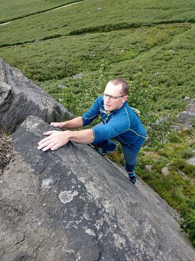 Soloing Severes at Stanage, with no slippage or sloppiness  © Toby Archer