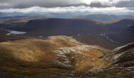 Stob Coir' an Albannaich, view south.  © caradoc