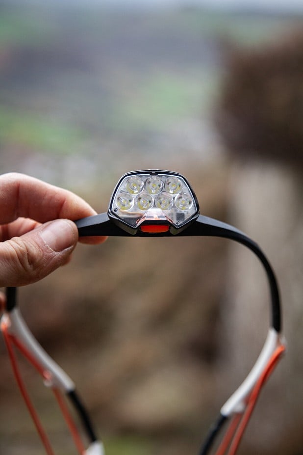 The IKO's 7 LEDs provide an even, wide beam of pale white light  © UKC Gear