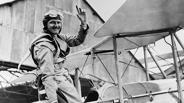 Maurice Wilson and his de Havilland Gipsy Moth aircraft.  © UKC Articles