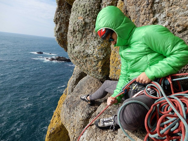 A great belay jacket...if only it had a two-way belay zip!  © Ben Bishop