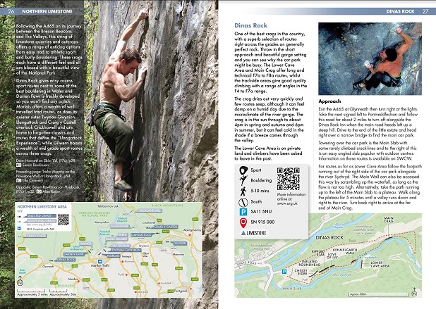 Dinas Rock Sample Page  © Climbers' Club