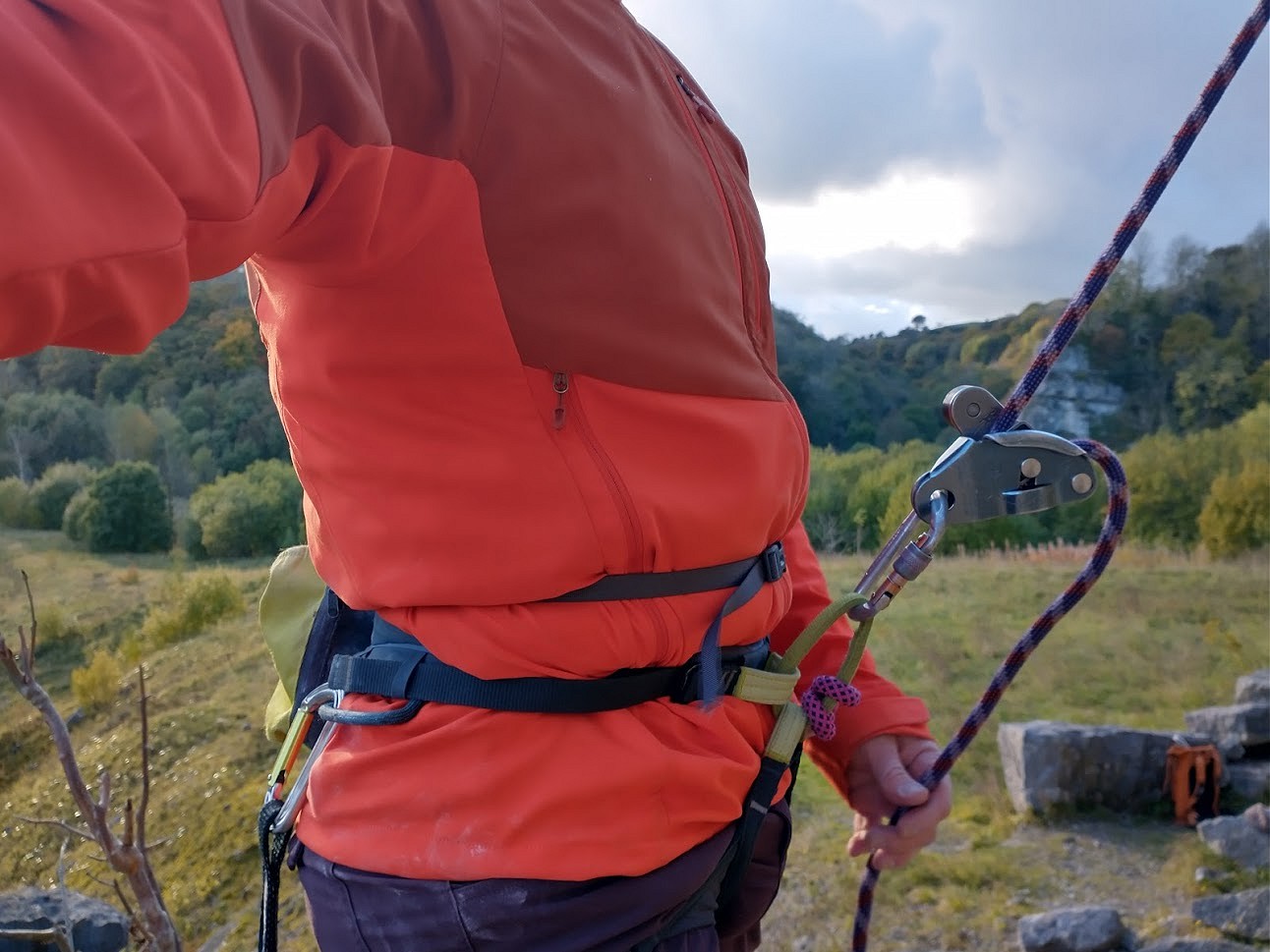 Tie-in and belay loops have a wear indicator  © Toby Archer