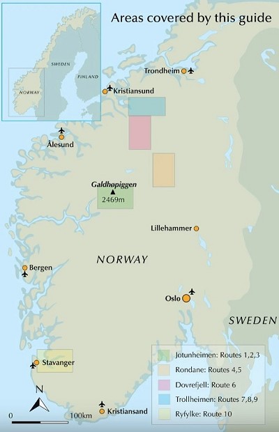 Norway map  © Cicerone