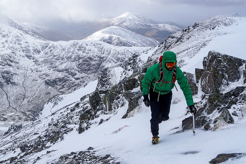 They may make it look easy, but capable winter runners have decades of experience winter walking and mountaineering behind them  © Finlay Wild Gomountaingoats.com