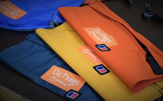 Rehaused by Dirtbags chalk bags  © Berghaus
