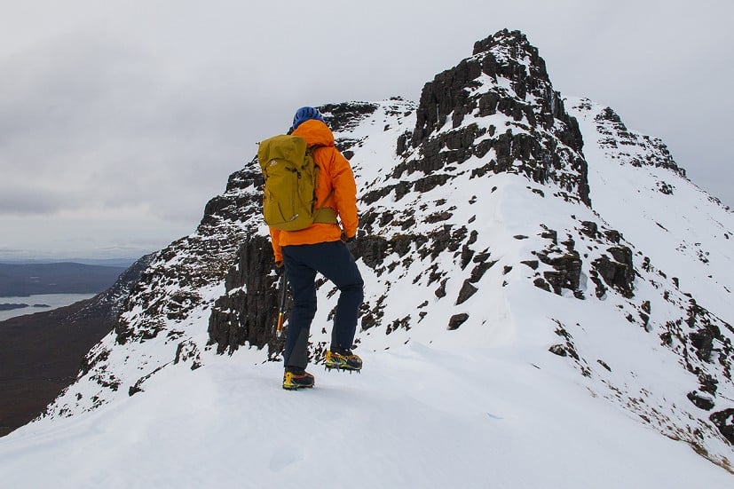 Using the Fang 42 for a mountaineering day on Beinn Dearg  © Dan Bailey