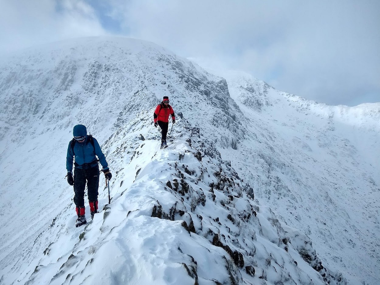 Striding Edge is the greatest winter ridge in England, hands down  © Toby Archer