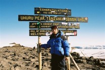 Summit of Kilimanjaro, aged 17