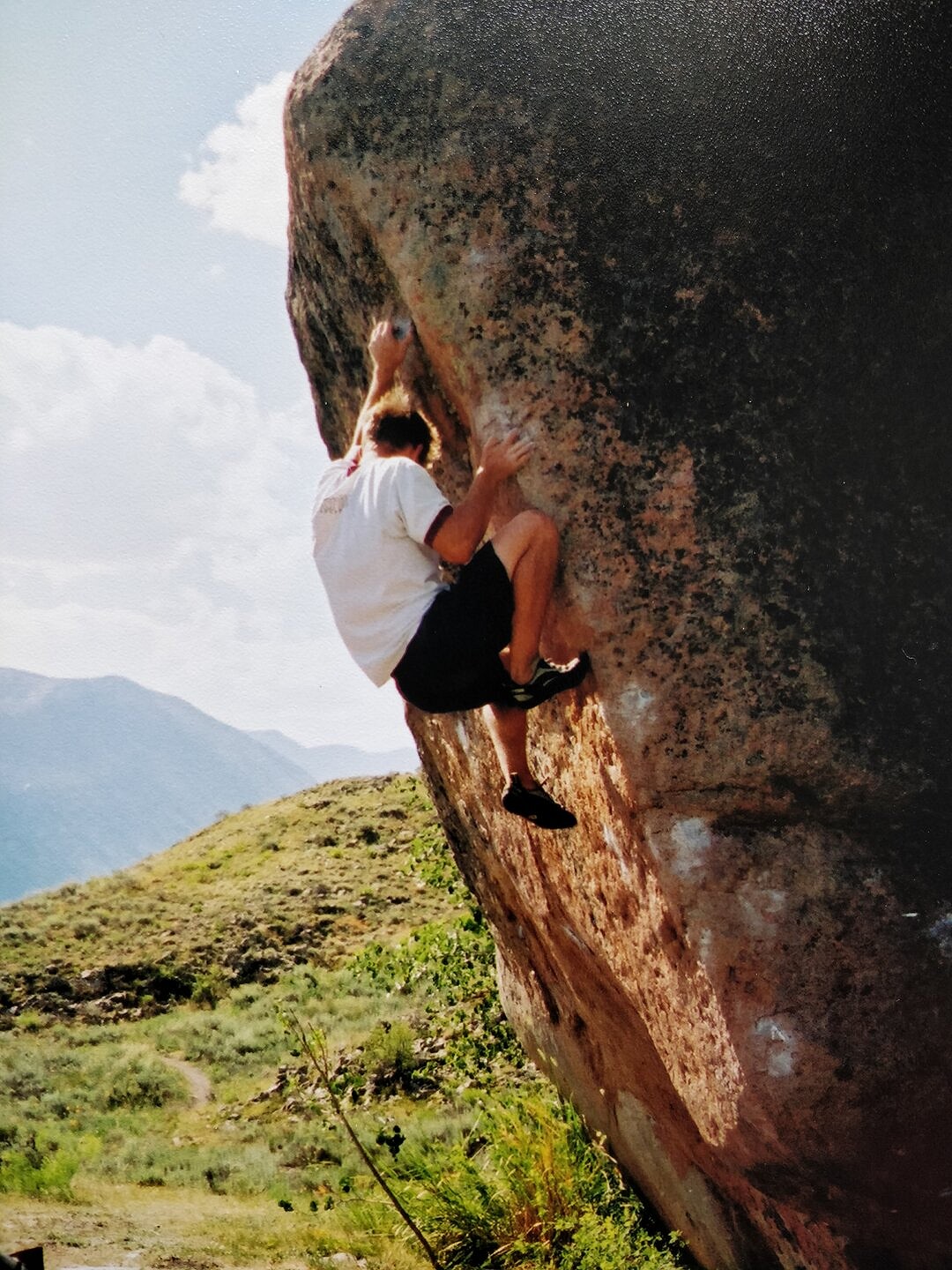 Toby bouldering at Skyland, Gunnison, Colorado  © Toby Dunn Collection