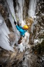 Chris Barr on his 2nd ever ice route