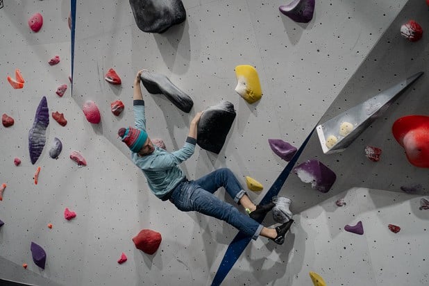 Using the Hiangle Pro as it was intended to be used: on big volumes  © UKC Gear