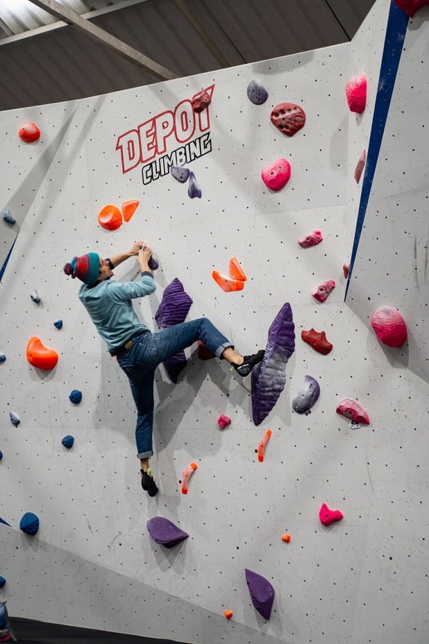 Using the Hiangle Pro as it was intended to be used: on big volumes  © UKC Gear